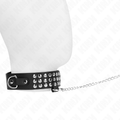 Collier de soumission orné de brillant avec laisse — vue principale