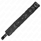 kink collier avec laisse 65 cm avec restrictions noir 36 42 cm x 5 5 cm