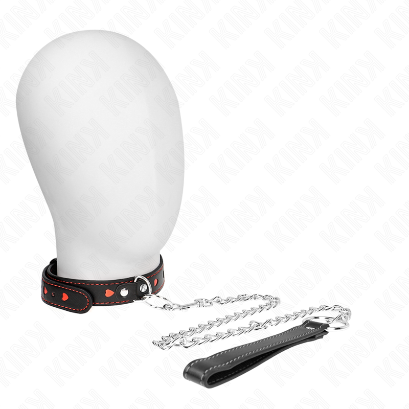 Collier de soumission avec bracelet à détails coeur — vue principale