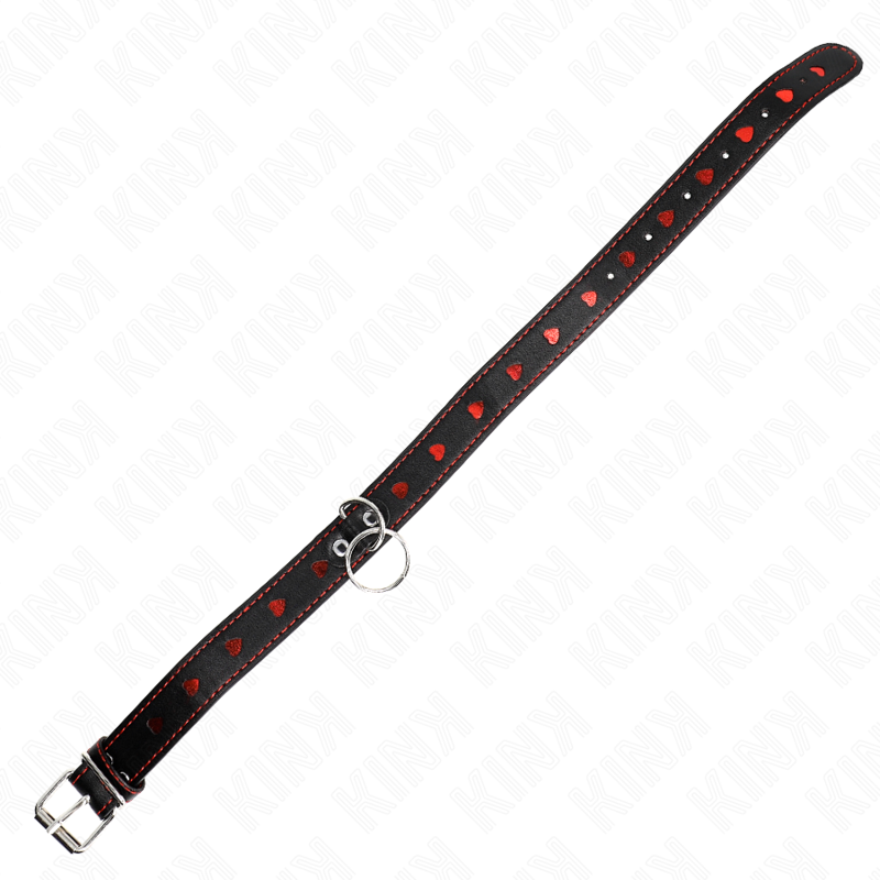 Collier de soumission avec bracelet à détails coeur — vue rapprochée