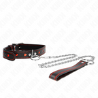 Collier de soumission avec bracelet à détails coeur — vue de profil