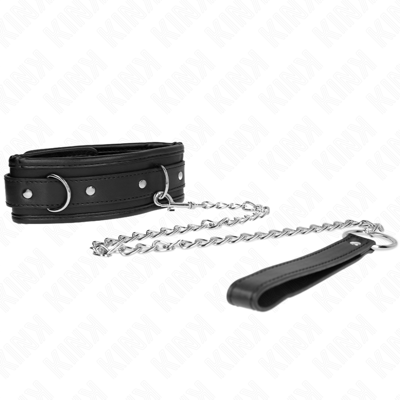 Collier de soumission basique avec laisse — vue de profil