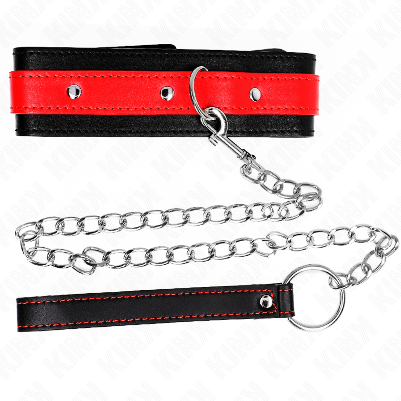 kink collier avec bracelet rouge 65 cm ajustable 36 43 cm x 5 cm