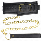 kink collier avec bracelet imitation cuir eponge modele 1 reglable 37 54 cm x 3 cm