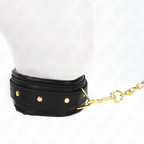 kink collier avec bracelet imitation cuir eponge modele 1 reglable 37 54 cm x 3 cm