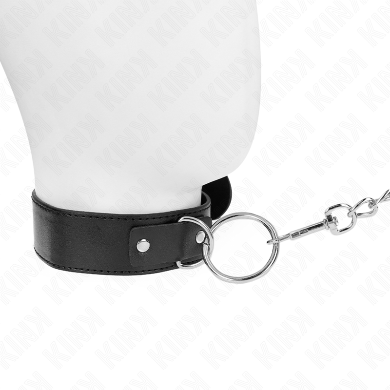 Collier de soumission discret réglable avec laisse — détail produit