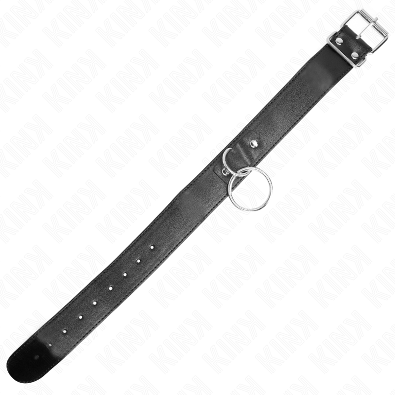 Collier de soumission discret réglable avec laisse — vue rapprochée