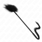 Martinet en silicone avec plumes — vue de dos
