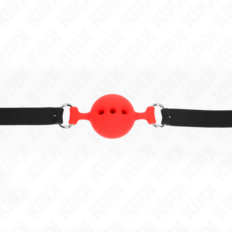 kink bag entier en silicone 55 x 2 cm avec boule de 4 5 cm taille m rouge ajustable 35 51 cm