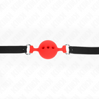 kink bag entier en silicone 55 x 2 cm avec boule de 4 5 cm taille m rouge ajustable 35 51 cm