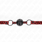 Bâillon boule motif diamant modèle 2 — vue de dos