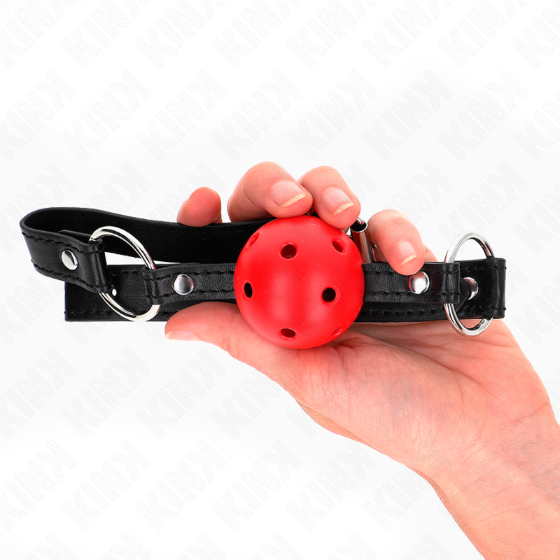 kink boule creuse dure rouge 4 5 cm gag modele 1 63 5 x 2 cm