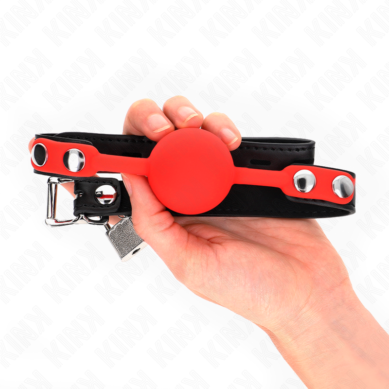Bâillon boule classique silicone avec serrure — emballage produit