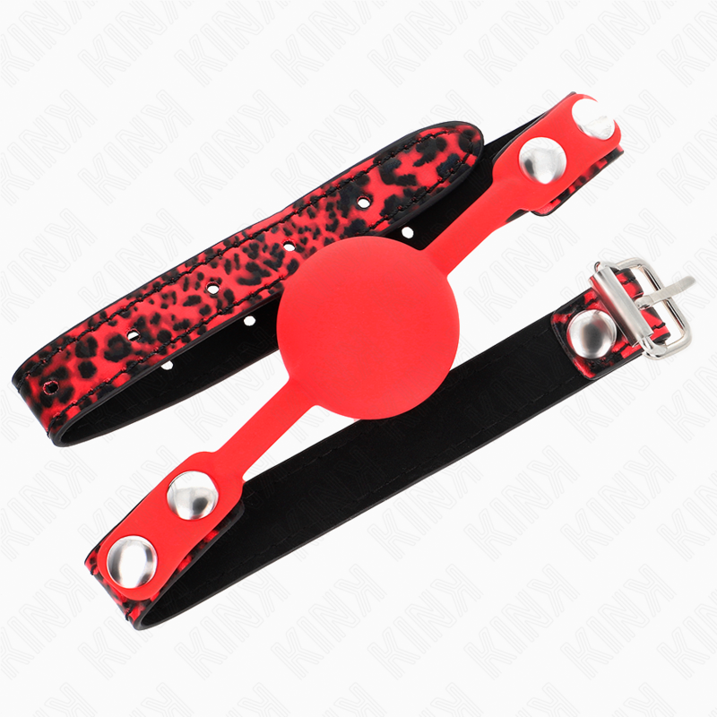 Bâillon boule en silicone modèle compact — détail produit