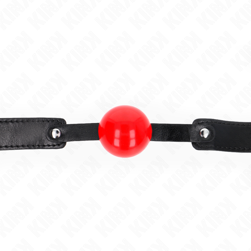 Bâillon boule souple en TPE sangle ajustable — vue de dos