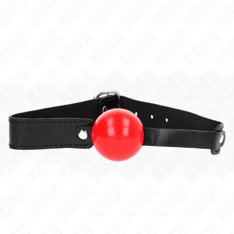 Bâillon boule souple en TPE sangle ajustable — vue principale
