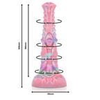 Gode fantastique sculpté en silicone souple — vue de profil