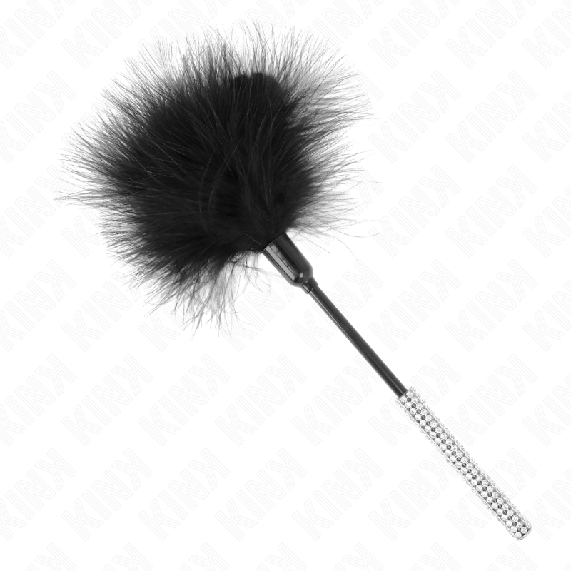 kink plumes chacouilles avec manche strass 27 cm