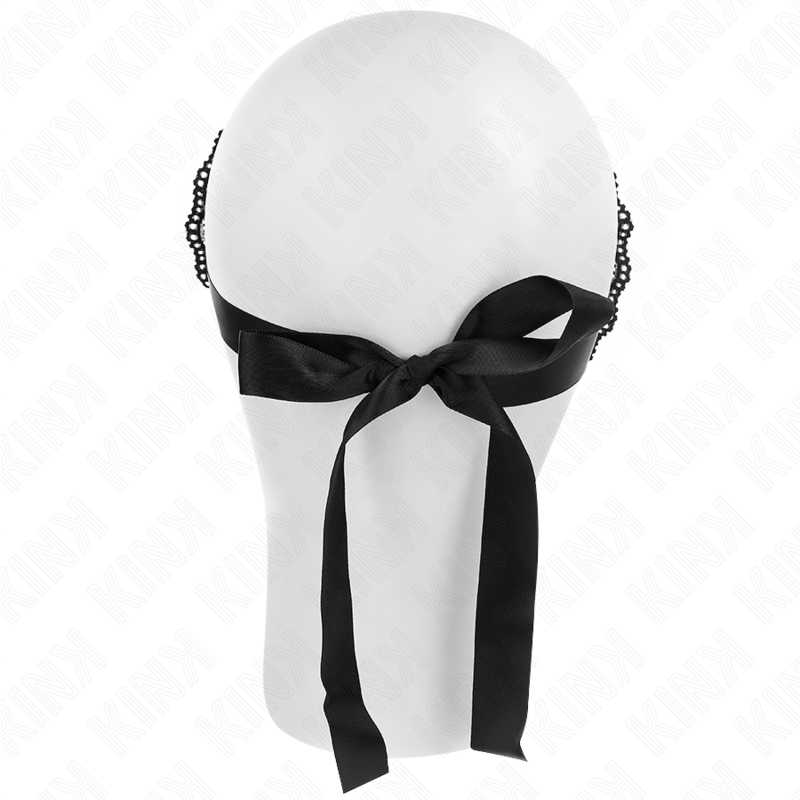 Masque loup en dentelle pour soirée séduction — vue de dos