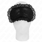 Masque loup en dentelle pour soirée séduction — vue de profil