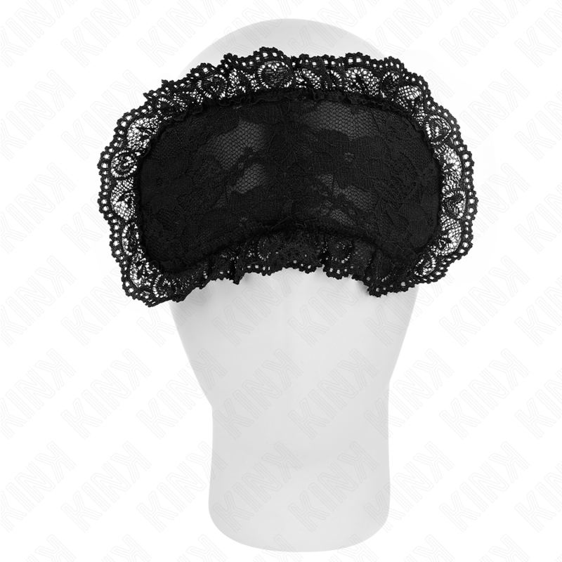 Masque loup en dentelle pour soirée séduction — vue de profil