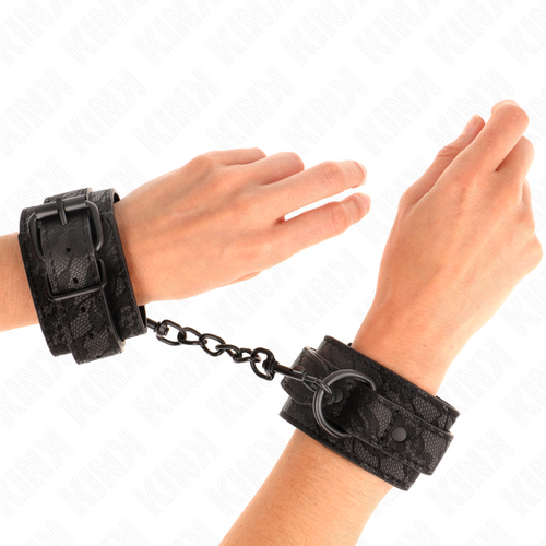 Bracelets de poignet ajustables dentelle foncée — vue principale