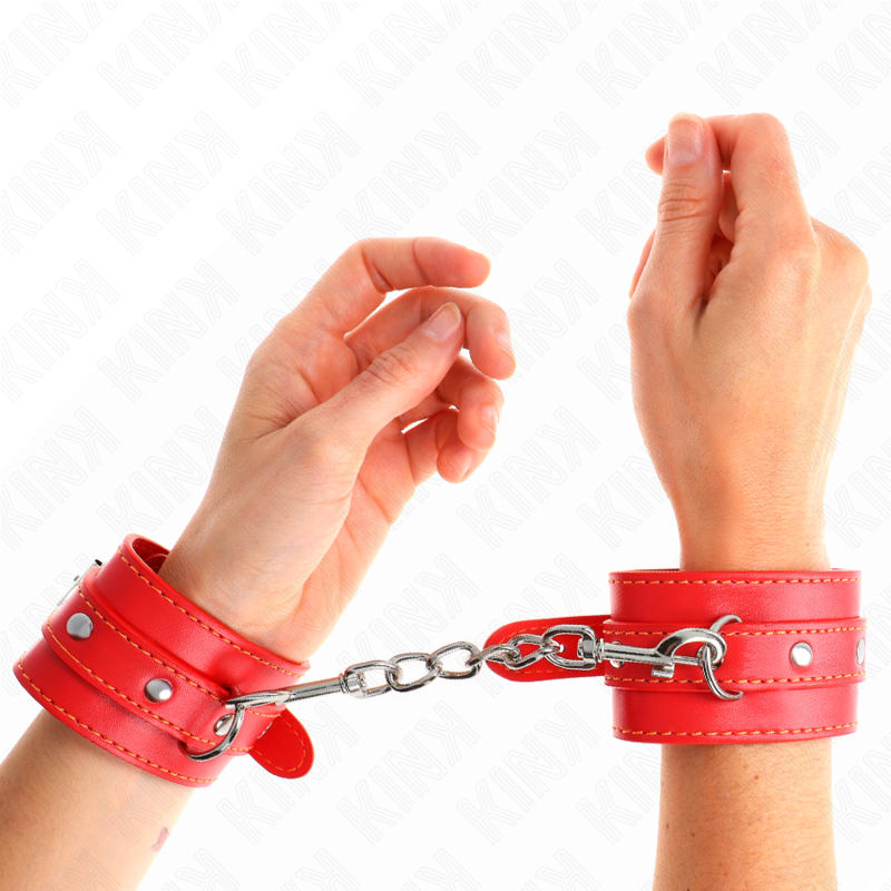 kink appareils poignets fins rouge ajustables 21 33 cm