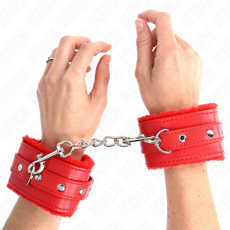 Manchettes de poignets fourrure premium à ceinture — détail base