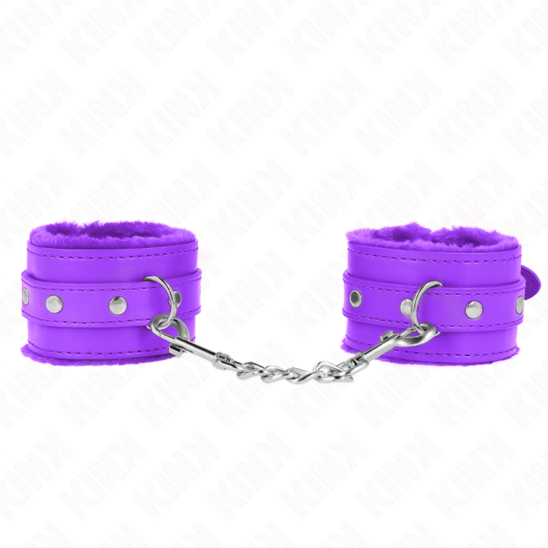 Manchettes de poignets fourrure premium à ceinture — packaging fournisseur