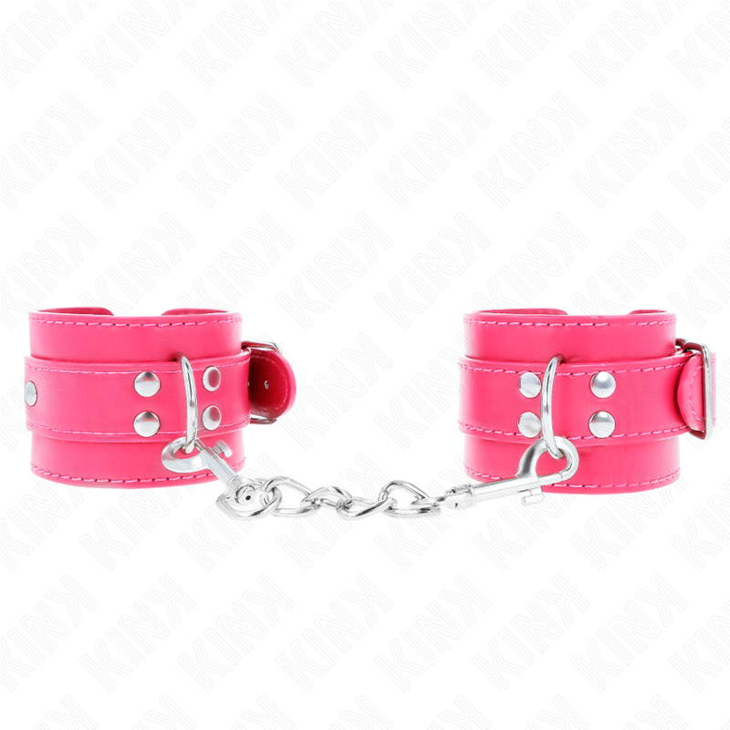 kink appui poignets rose framboise avec doublure rose framboise reglable 20 28 cm x 5 5 cm