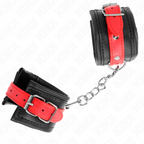 kink appui poignets noir avec ceinture rouge ajustable 17 28 cm x 6 cm