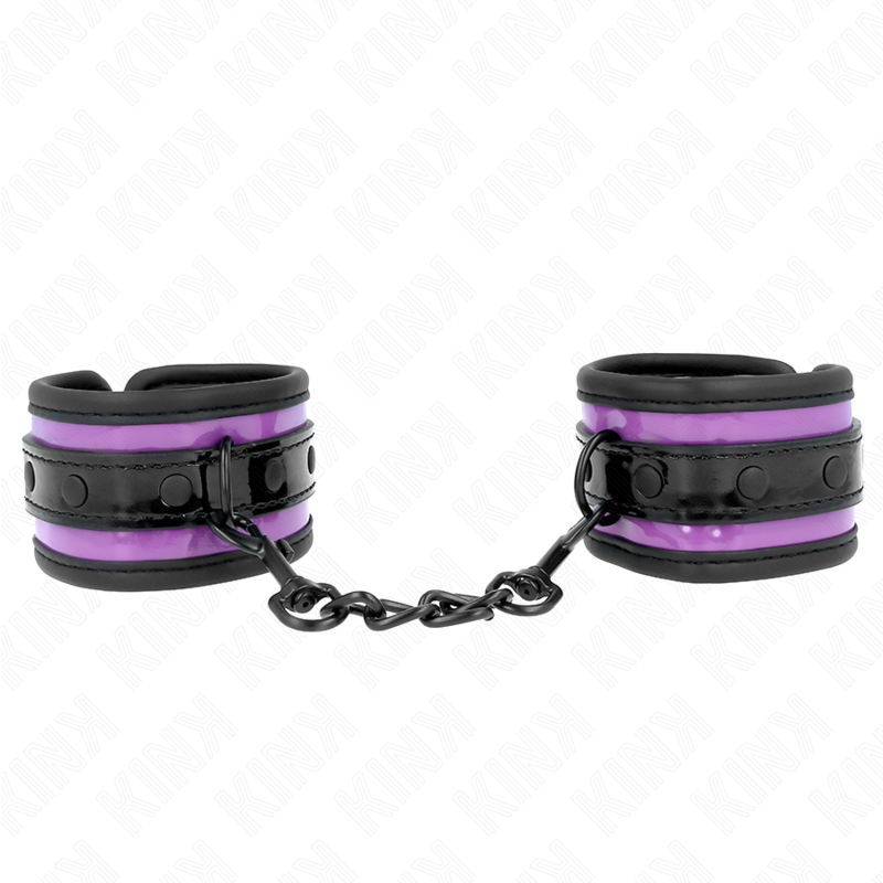 Manchettes de poignet en néoprène violet — détail produit