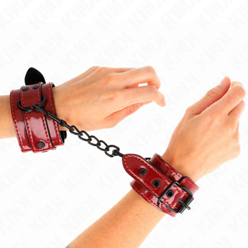 Bracelets de poignet ajustables rouge foncé — vue principale