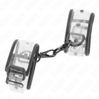 Bracelets de poignet ajustables transparents — vue de profil