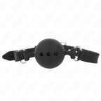 Bâillon boule entièrement silicone ajustable — vue principale