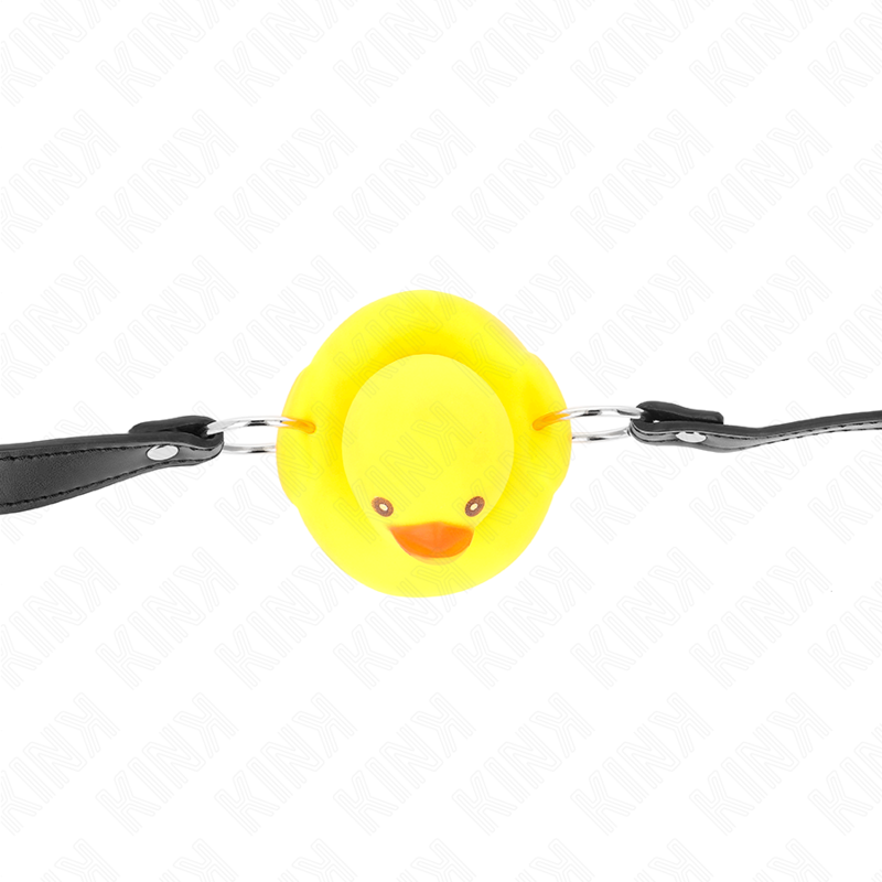 Bâillon en forme de canard en silicone — vue de profil