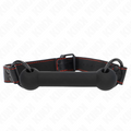 Bâillon os avec sangle en cuir noir ajustable — vue principale