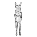 Bodystocking mini-robe en mesh et dentelle — vue galerie 11