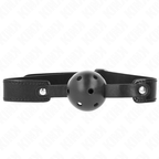 Bâillon boule respirante silicone sangle ajustable — vue principale