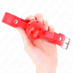 Bâillon boule respirante silicone sangle ajustable — emballage produit