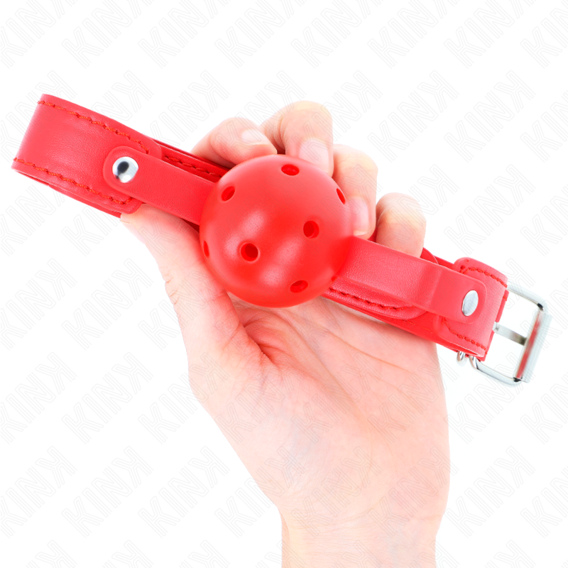 Bâillon boule respirante silicone sangle ajustable — emballage produit
