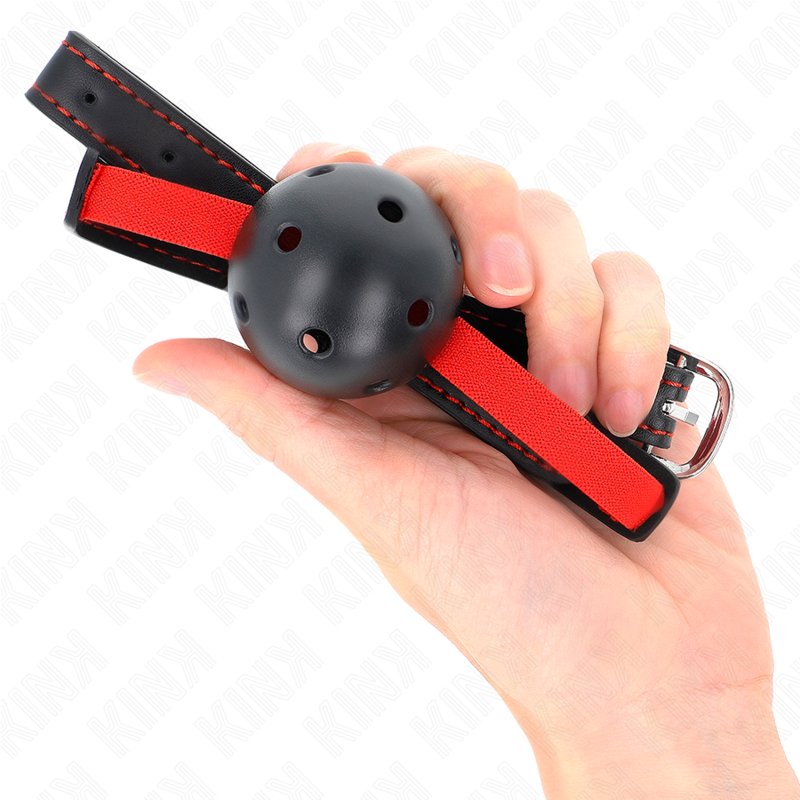 Bâillon ouvert à ceinture élastique — vue de dos