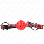 Bâillon boule motif diamant ajustable — vue principale