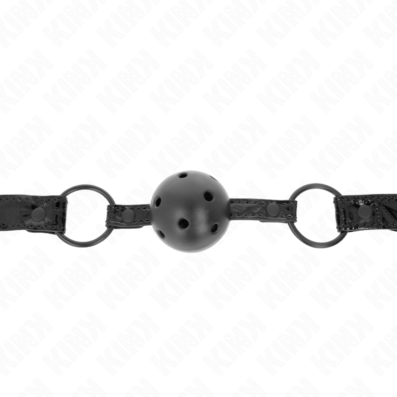 Bâillon boule motif diamant modèle 3 — vue de profil