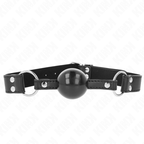 Bâillon boule souple sangle en cuir — vue principale