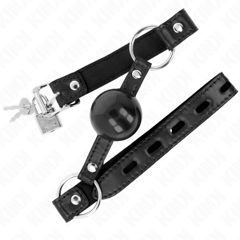 Bâillon boule pour jeux de soumission — détail produit
