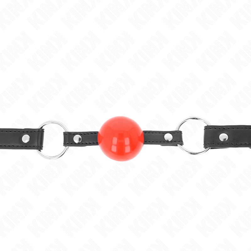 Bâillon boule en silicone avec bracelet réglable — vue principale