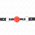 Bâillon boule en silicone avec bracelet réglable — vue principale