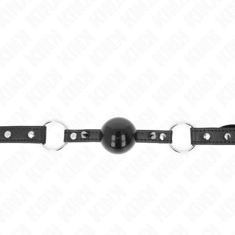 Bâillon boule en silicone à fermeture rapide — vue de profil