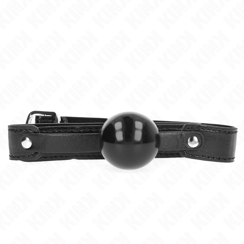 Bâillon boule souple en TPE sangle fine — vue principale